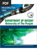 Prospectus Botany