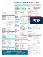 Analysis and Approaches 1 Page Formula Sheet V1.3