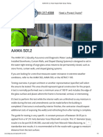 AAMA 501.2 - Hose Nozzle Water Spray Testing