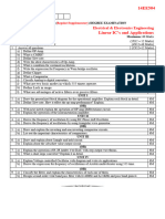 14EE504 (LICA) Question Paper