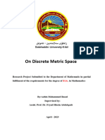 On Discrete Metric Space - Azhin Mohammed Rasul