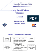 Steady Load Failure Theories