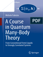 Fabrizio M A Course in Quantum Manybody Theory