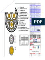 Dibujo de La Seccion Transversal Cable Submarino de 69 KV