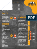 Menu El Osito