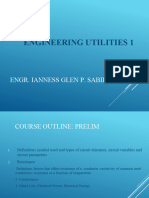 Engineering Utilities 1: Engr. Ianness Glen P. Sabilla