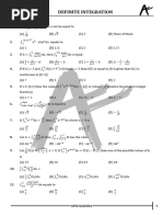 Sheet - 01 - Definite Integration