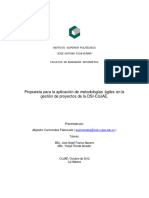 Propuesta para La Aplicación de Metodologías Ágiles en La Gestión de Proyectos