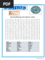 Wordsearch - Culture