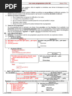 Chapitre 5 Les Sous Programmes - Prof - (A & N) 2022