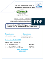 Etude de La Qualité Bactériologique Des Mollusques Bivalves Issus de La Zone Côtière Ras El Ma-Saïdia - LOUZARI Meryem