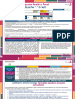 Español 1° (1er Periodo) Programa Analitico Editorial MD