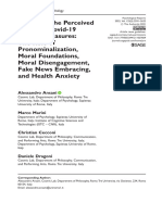 Ansani Et Al 2021 Analyzing The Perceived Utility of Covid 19 Countermeasures The Role of Pronominalization Moral