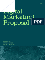 Dark Cyan and Neon Green Minimalist Professional Digital Marketing Proposal