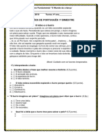 1 Avaliação - 1º Bimestre - 4º Ano