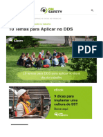 10 Temas para Aplicar No DDS - OnSafety Oksjsb