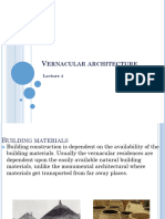 Vernacular Architecture - Building Material