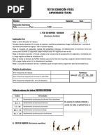 Test Condición Física Bachillerato