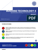 Building Technology 4 Week 3