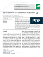 Improving Creep Properties of 7075 Aluminum Alloy by Laser Shock Peening