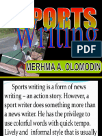 Sports Writing 2023 Presentation