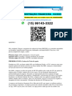 Mapa - Administração Financeira - 53/2023: E-Mail