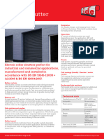 IDE Electric Roller Shutter Product Leaflet