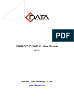 C Data OLT FD1002S CLI User Manual V1.2 20150603