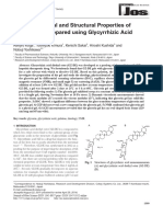 Physicochemical and Structural Properties of Glycerin Gel Prepared Using Glycyrrhizic Acid Diethyl Ester