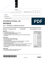 Oxford International Aqa As Physics ph01 Jan 2019 PP