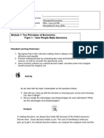 Module 1 Topic 1 How People Make Decisions