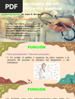 Funciones de Un Expediente Clínico