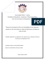 Proposta de Reciclagem de Blocos de Abobadilhas de Laje Aligeirada e Garafas de Vidro para Producao de Telhas de Betão