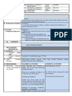 I. Objectives A. Content Standard B. Performance Standard