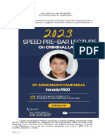 2023 Pre-Day Bar Reviewer On Criminal Law by Judge Campanilla