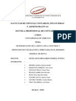 Determinación de La Renta Neta Contable y Obtención de Utilidad Neta Tributaria en El Régimen General de Renta