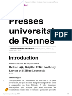 L'impersonnel en Littérature - Introduction - Presses Universitaires de Rennes