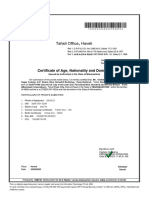 Tahsil Office, Haveli: Certificate of Age, Nationality and Domicile