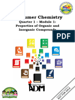 Consumer Chemistry Organic and Inorganic Compounds