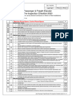 2023 Passenger Freight Elevator Pre Inspection Checklist 20230110fillable