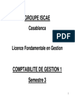 Comptabilité de Gestion 1 ISCAE