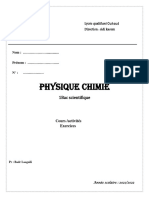 Cours Physique Chimie 1er BAC-1