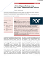 Características Asociadas Con La Actividad Física Entre Niños y Adolescentes Con Parálisis Cerebral Unilateral Que Caminan de Forma Independiente