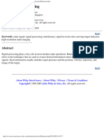 Radar Signal Processing