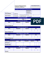 Logical Access Request Form-SAP