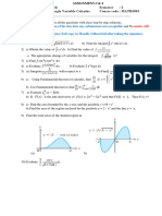 Single Variable Calculus Assignment-3 4