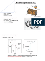 Chapter 5. Metal Casting Processes (주조)