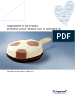 Stabilization of Ice Cream Produced With Reduced Level of Saturated Fat