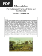 Urban Agriculture For Sustainable Poverty Alleviation and Food Security