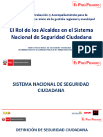 El Rol de Los Alcaldes en El Sistema Nacional de Seguridad Ciudadana